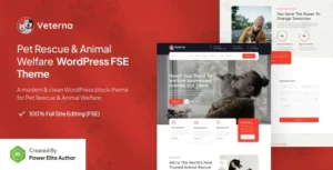 Veterna – Pet Rescue & Animal Welfare FSE WordPress Theme