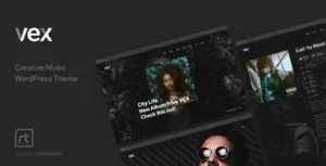 Vex – Creative Music WordPress Theme