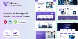 Vintech – Technology & IT Solutions WordPress Theme
