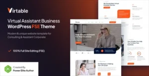 Virtable  – Virtual Assistant Business FSE WordPress Theme
