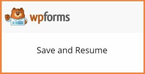 WPForms – Save and Resume