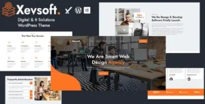 Xevsoft  – Digital & It Solutions WordPress Theme