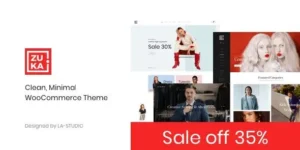 Zuka – Clean, Minimal WooCommerce Theme