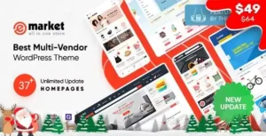eMarket – All-in-One Multi Vendor MarketPlace Elementor WordPress Theme