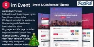 imEvent – ​​Conference Meetup Christmas New Year Halloween Event WordPress Theme