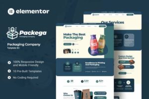 Packega – Packaging Company Elementor Template Kit