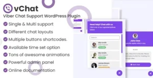 vChat – Viber Chat Support WordPress Plugin